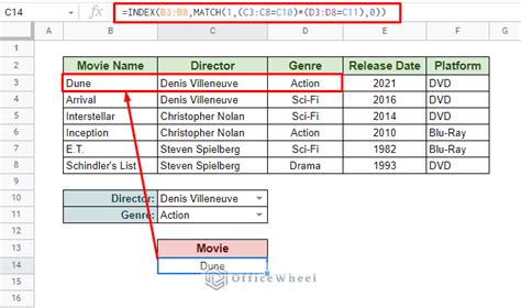 index match multiple criteria google sheets